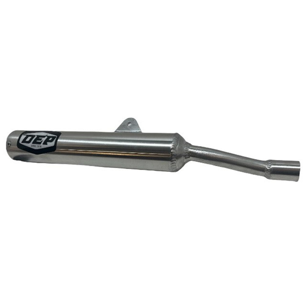 DEP Pipes 2 Stroke Sports Road Silencer - Silver