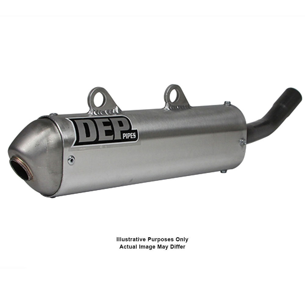 DEP Pipes 2 Stroke MX Silencer - Silver