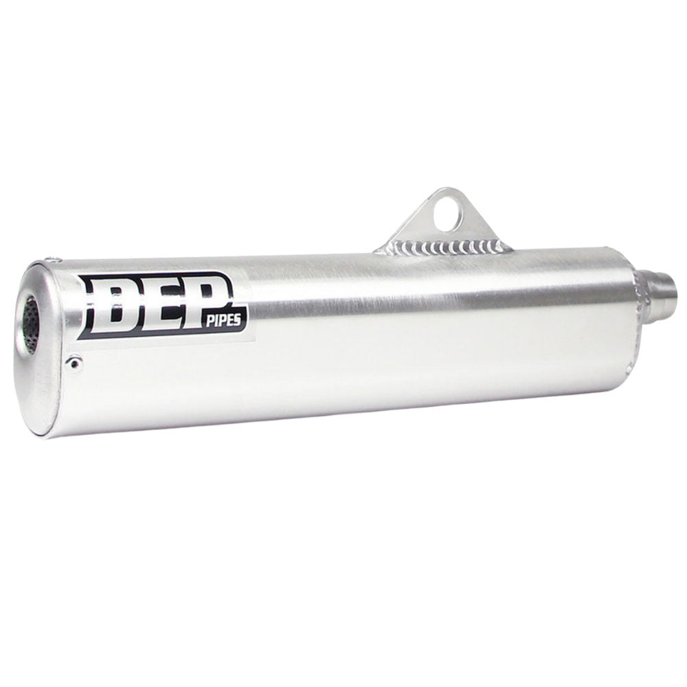 DEP Pipes 2 Stroke MX Silencer - Silver
