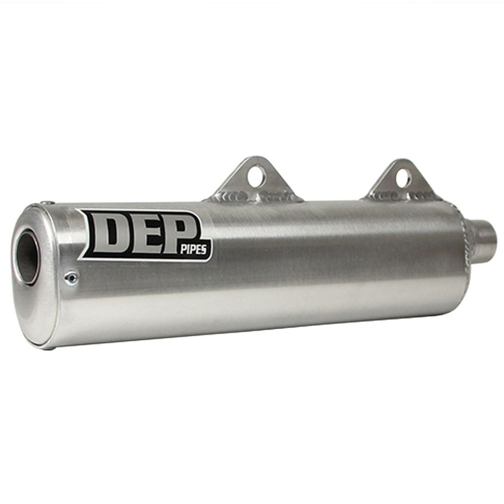 DEP Pipes 2 Stroke MX Silencer - Silver