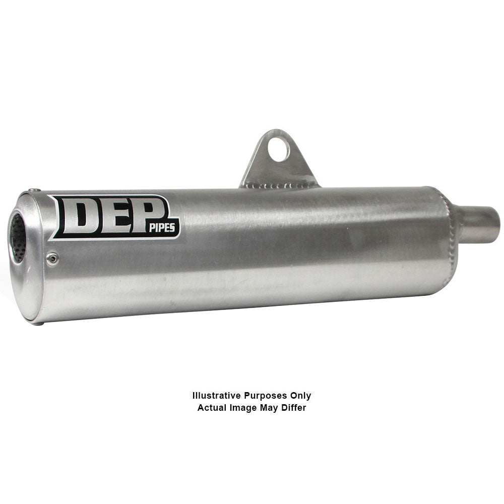 DEP Pipes 2 Stroke Silencer - Silver