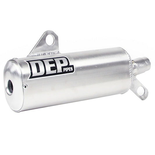 DEP Pipes 2 Stroke MX Silencer - Silver