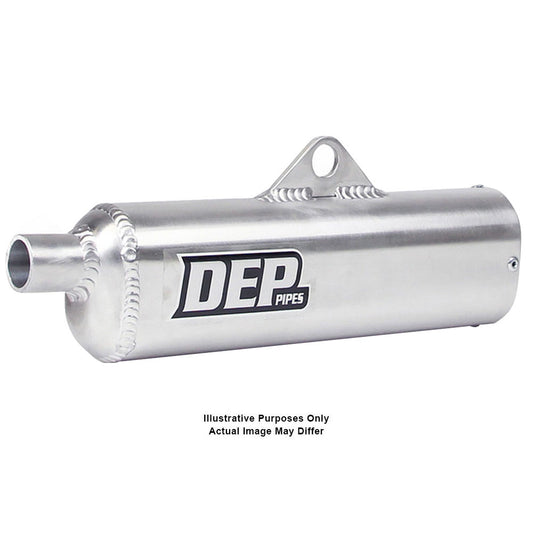 DEP Pipes 2 Stroke MX Silencer - Silver