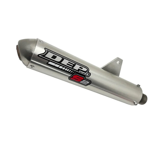 DEP Pipes 2 Stroke Sports Road Silencer - Silver