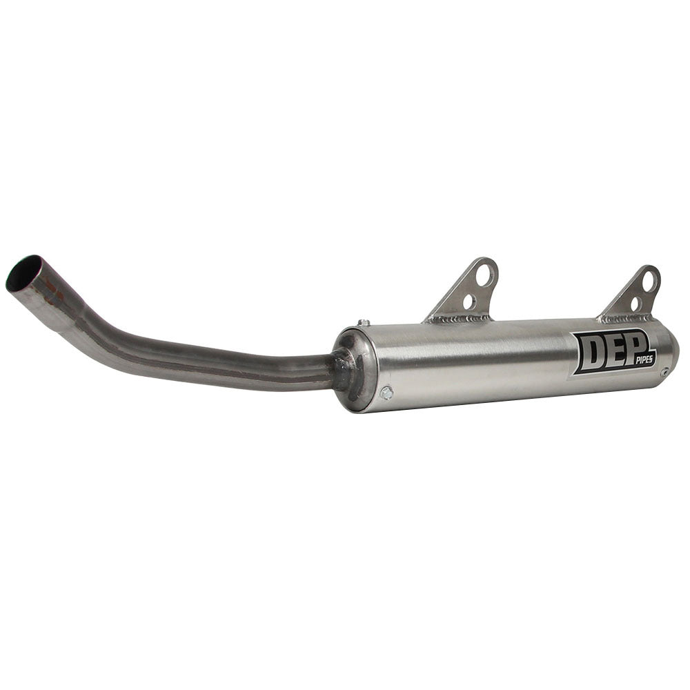 DEP Pipes 2 Stroke Shorty Silencer - Silver