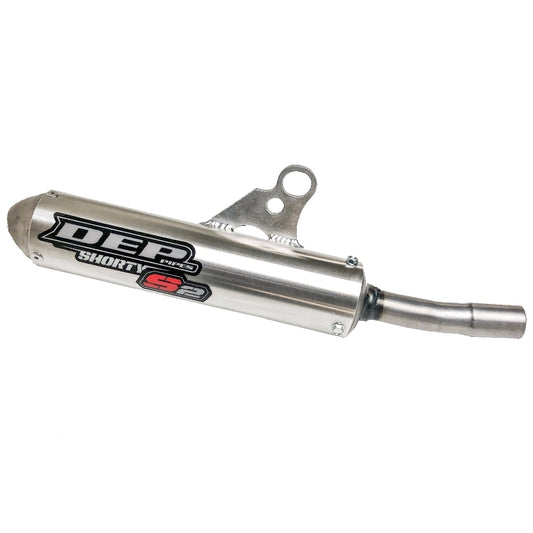 DEP Pipes 2 Stroke Trax Shorty Silencer - Silver