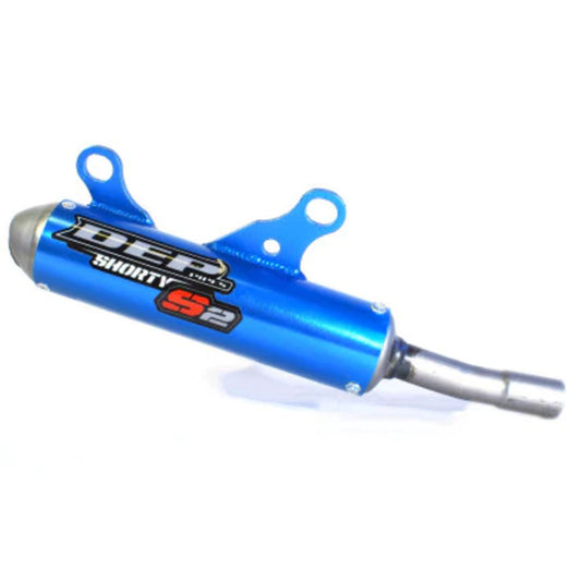 DEP Pipes 2 Stroke Shorty Silencer - Blue
