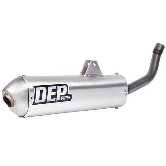 DEP Pipes 2 Stroke MX Silencer - Silver