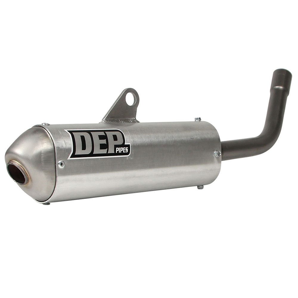 DEP Pipes 2 Stroke Shorty Silencer - Silver