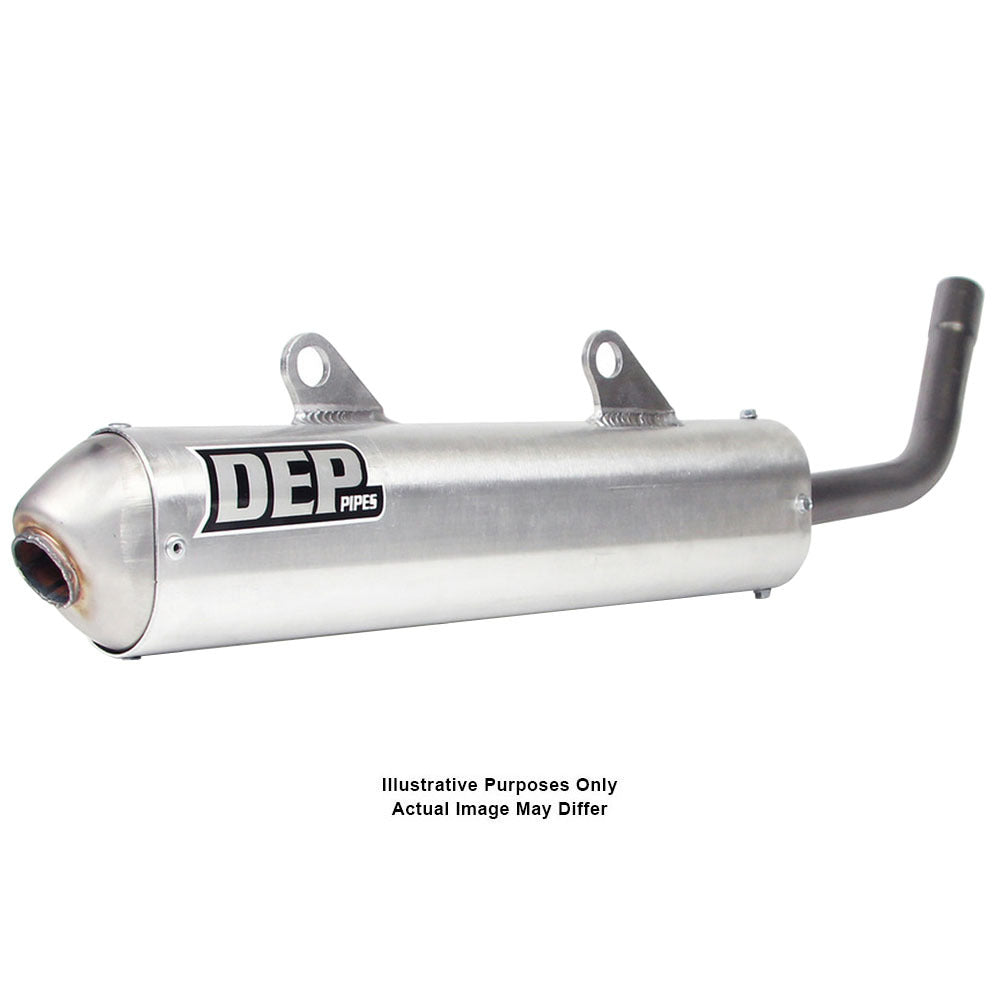 DEP Pipes 2 Stroke Shorty Silencer - Silver