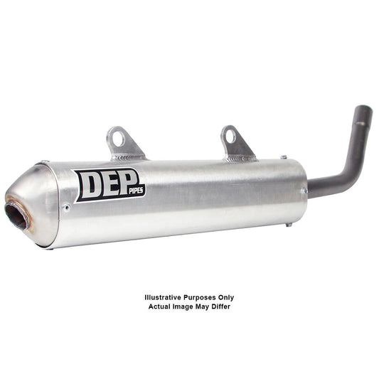 DEP Pipes 2 Stroke Shorty Silencer - Silver
