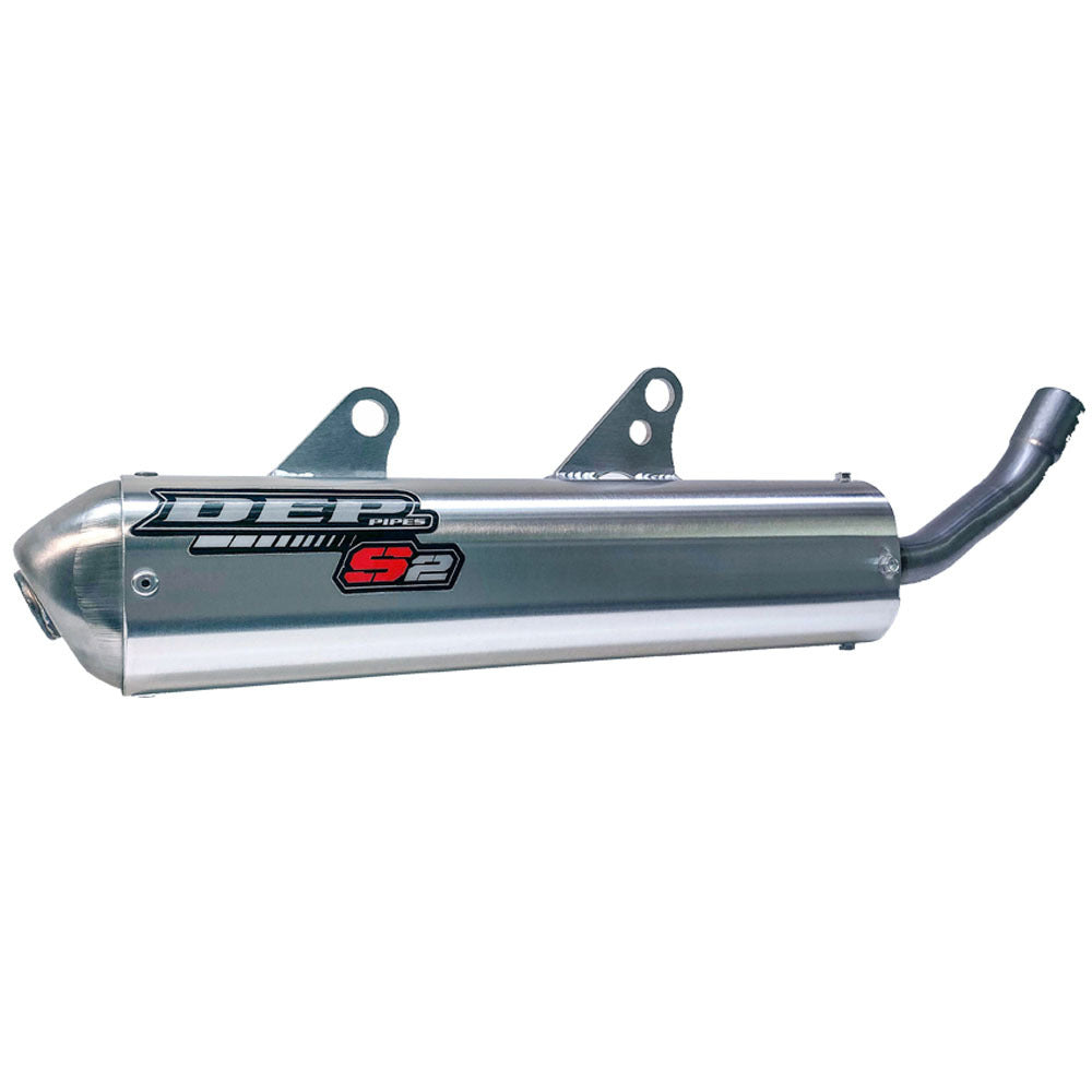 DEP Pipes 2 Stroke MX Silencer - Silver