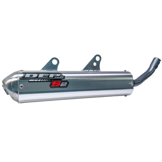 DEP Pipes 2 Stroke MX Silencer - Silver