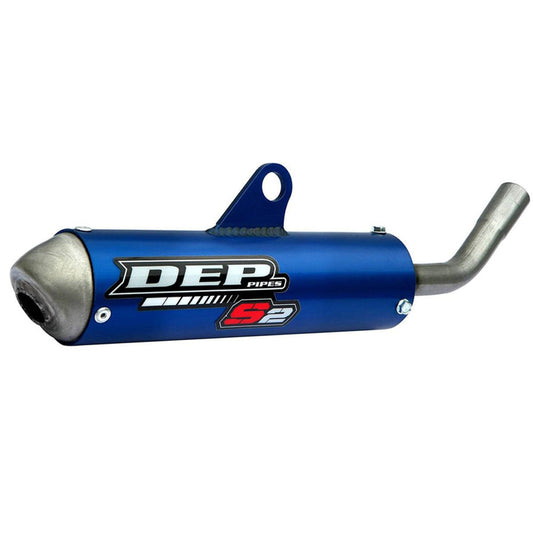 DEP Pipes 2 Stroke MX Silencer - Blue