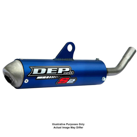DEP Pipes 2 Stroke MX Silencer - Blue