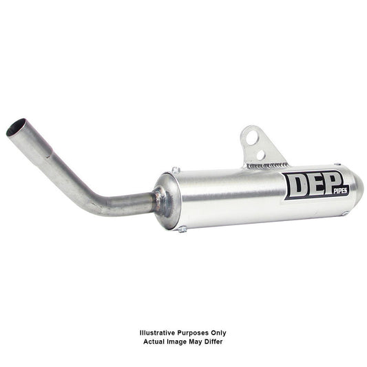 DEP Pipes 2 Stroke MX Silencer - Silver