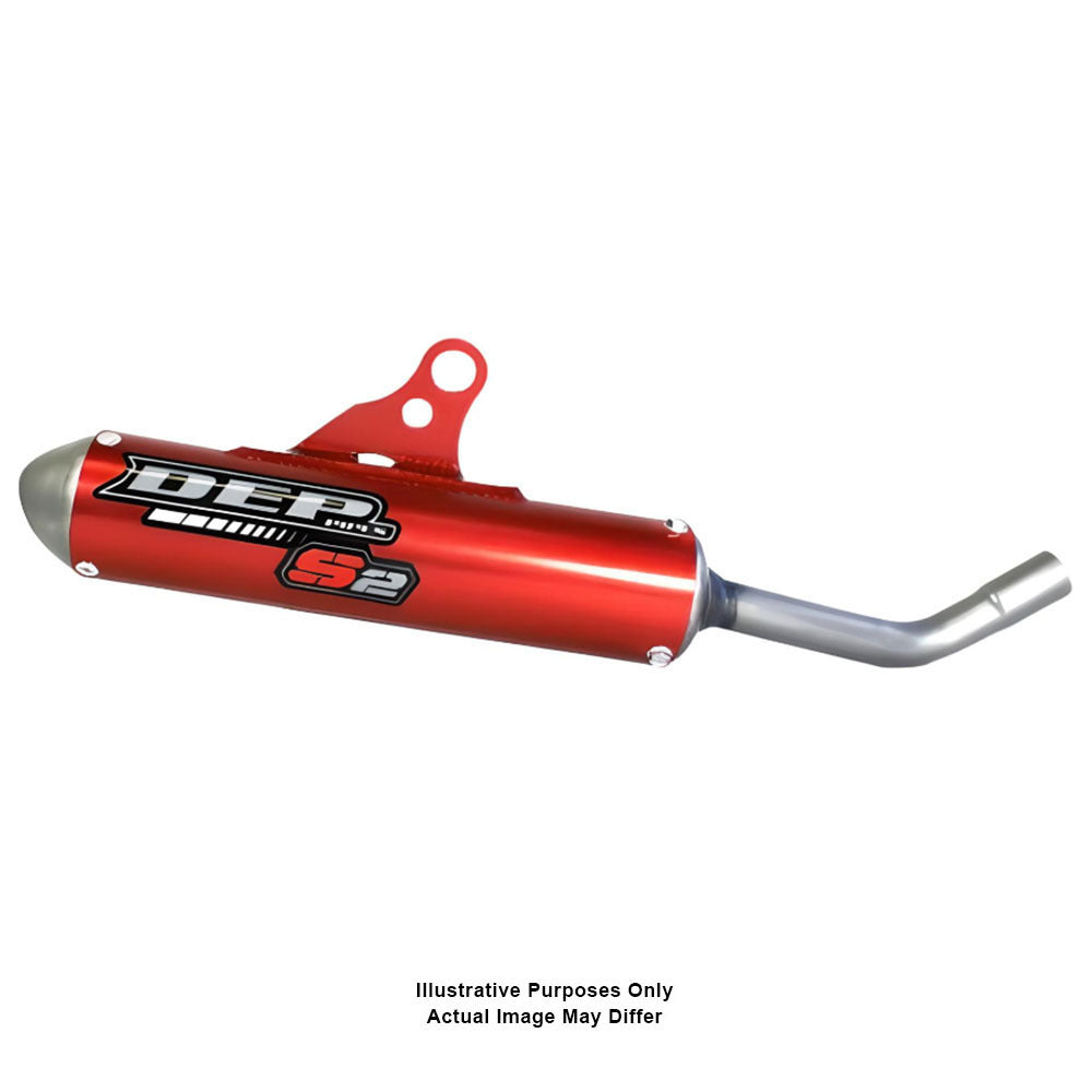 DEP Pipes 2 Stroke MX Silencer - Red