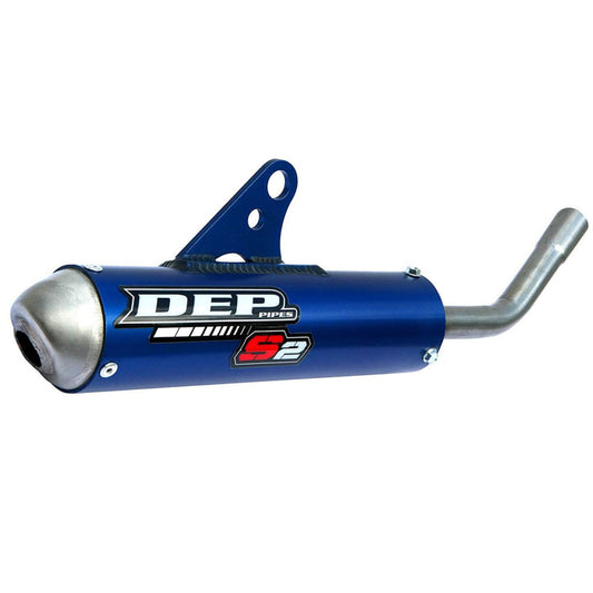 DEP Pipes 2 Stroke MX Silencer - Blue