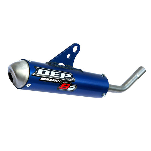 DEP Pipes 2 Stroke MX Silencer - Blue