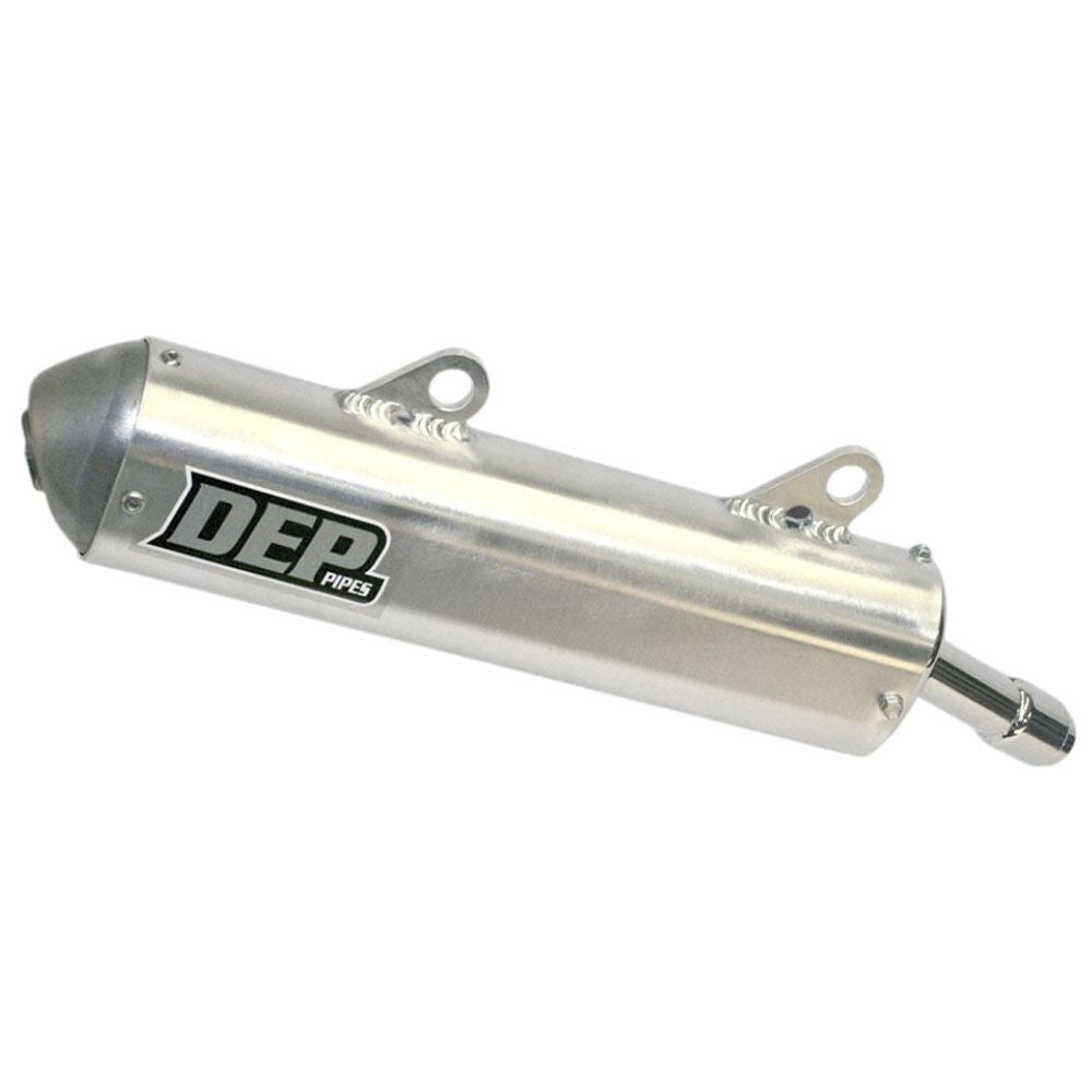 DEP Pipes 2 Stroke Sports Road Silencer - Silver