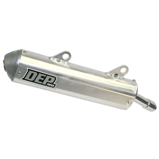 DEP Pipes 2 Stroke Sports Road Silencer - Silver