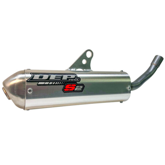 DEP Pipes 2 Stroke Shorty Silencer - Silver