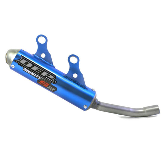 DEP Pipes 2 Stroke Shorty Silencer - Blue
