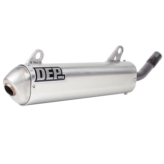 DEP Pipes 2 Stroke MX Silencer - Silver