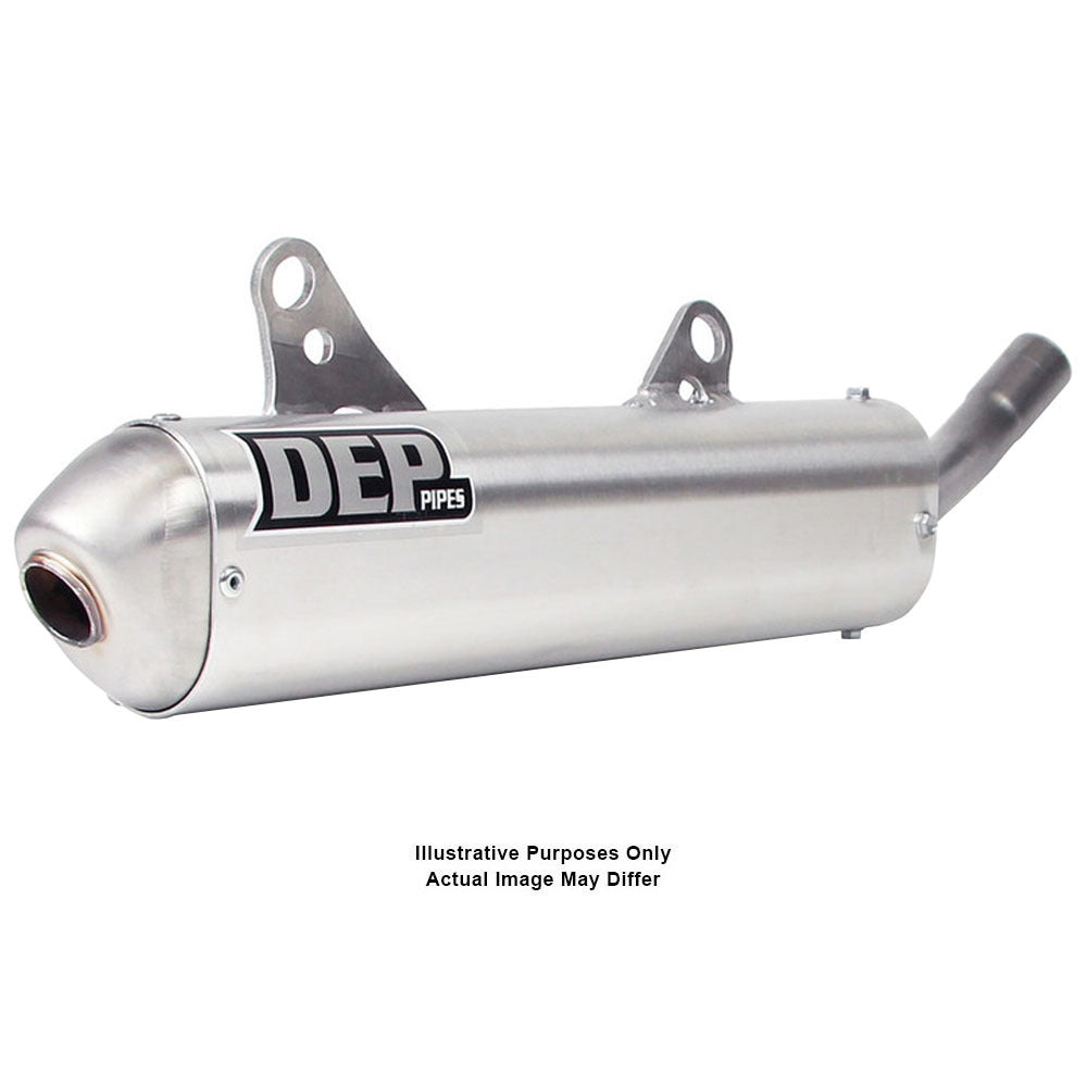 DEP Pipes 2 Stroke MX Silencer - Silver