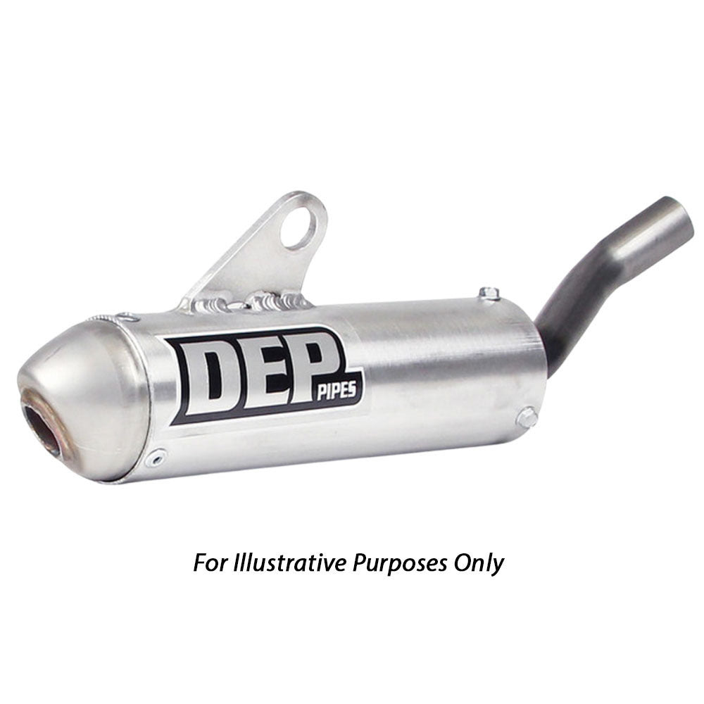 DEP Pipes 2 Stroke MX Silencer - Silver