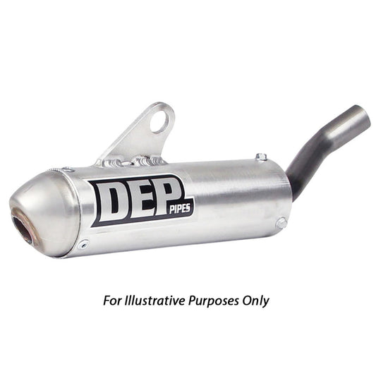 DEP Pipes 2 Stroke MX Silencer - Silver