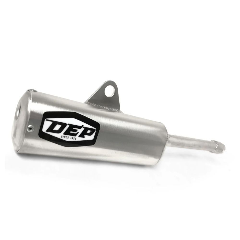 DEP Pipes 2 Stroke Trail Silencer - Silver