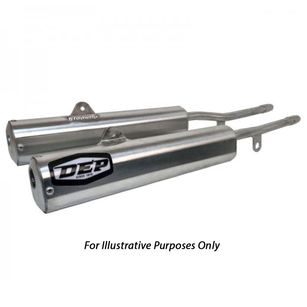 DEP Pipes 2 Stroke Trail Silencer - Silver