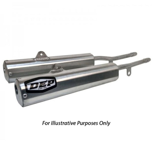 DEP Pipes 2 Stroke Trail Silencer - Silver