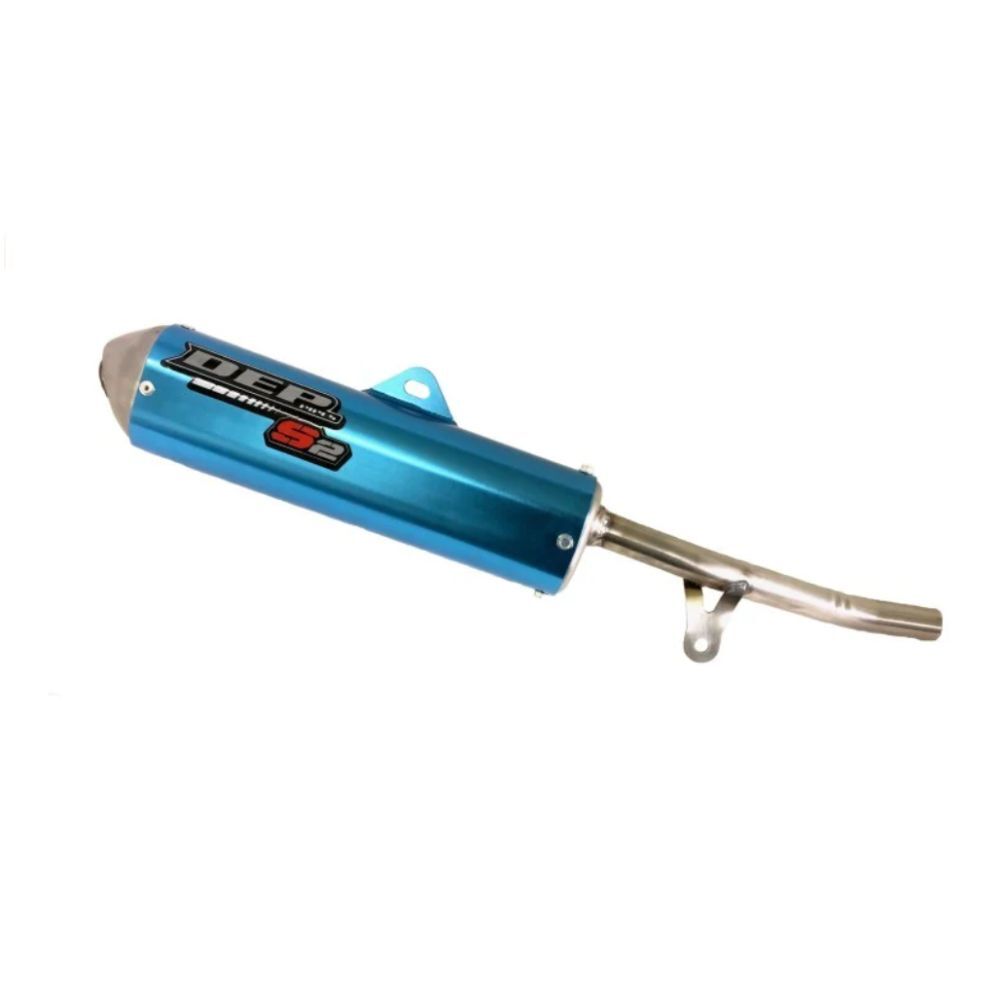 DEP Pipes 2 Stroke Trail Silencer - Blue