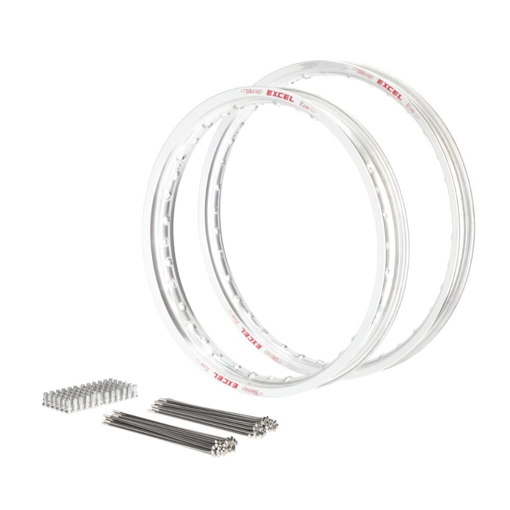 Excel Rim & Spoke Kit (21x1.60 / 19x2.15) - Silver