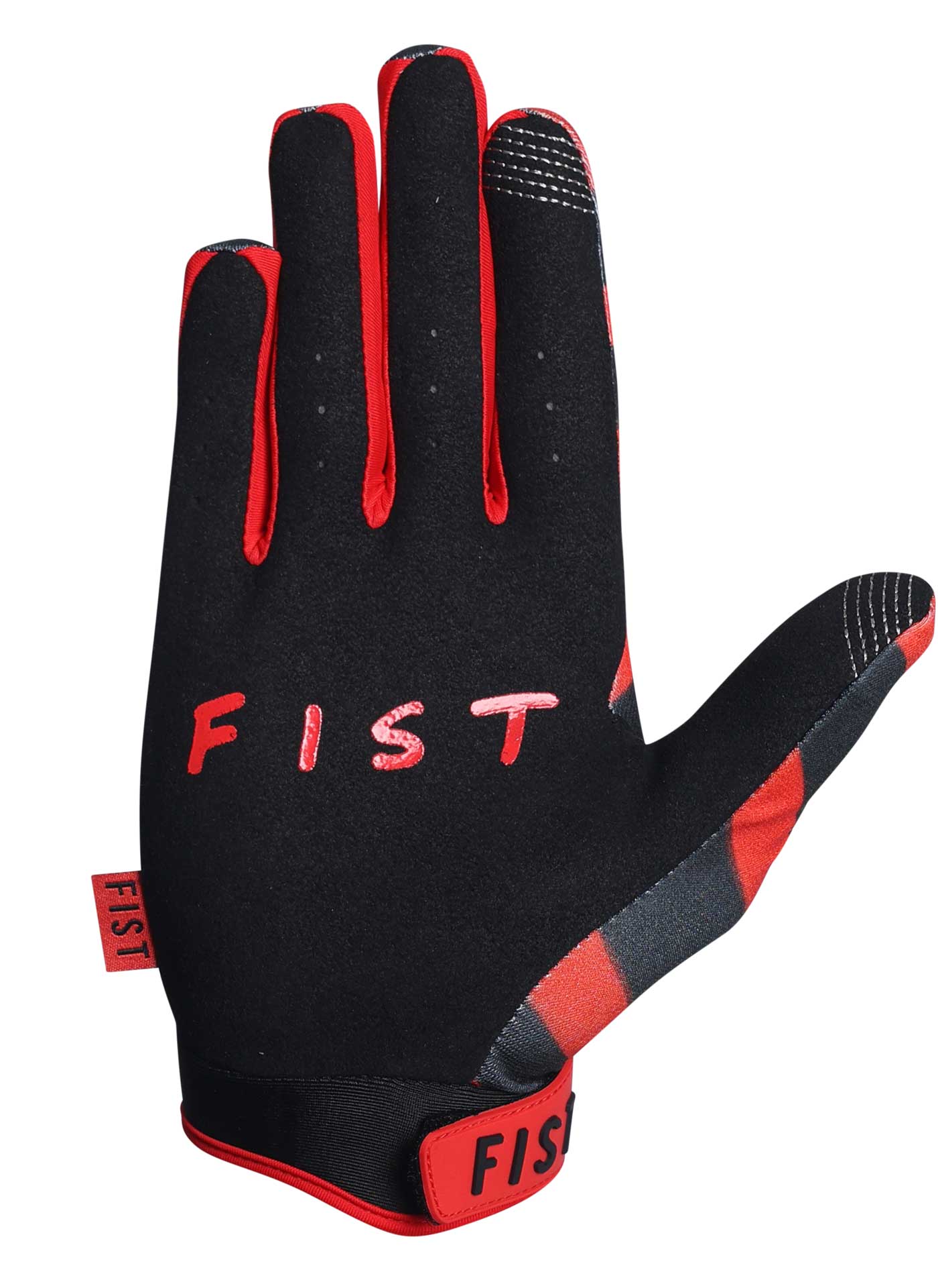 Fist Red Stripe Gloves - Red / Black