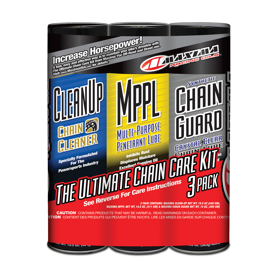 Maxima Syn Chain Guard Ultimate Chain Combo Kit - 3Pk