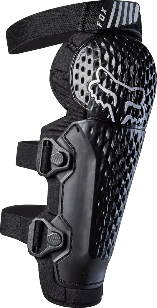 Fox Youth Titan Race Knee Guards (Pair) - Black