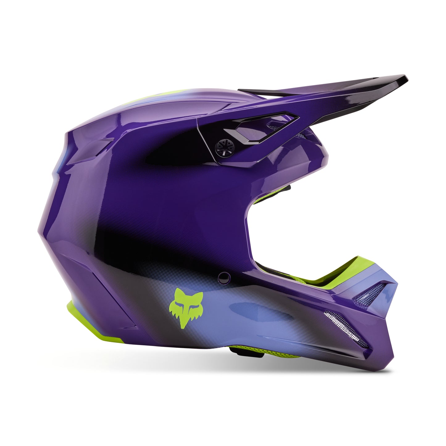 Fox MX24.5 V1 Interfere Helmet - Black Blue