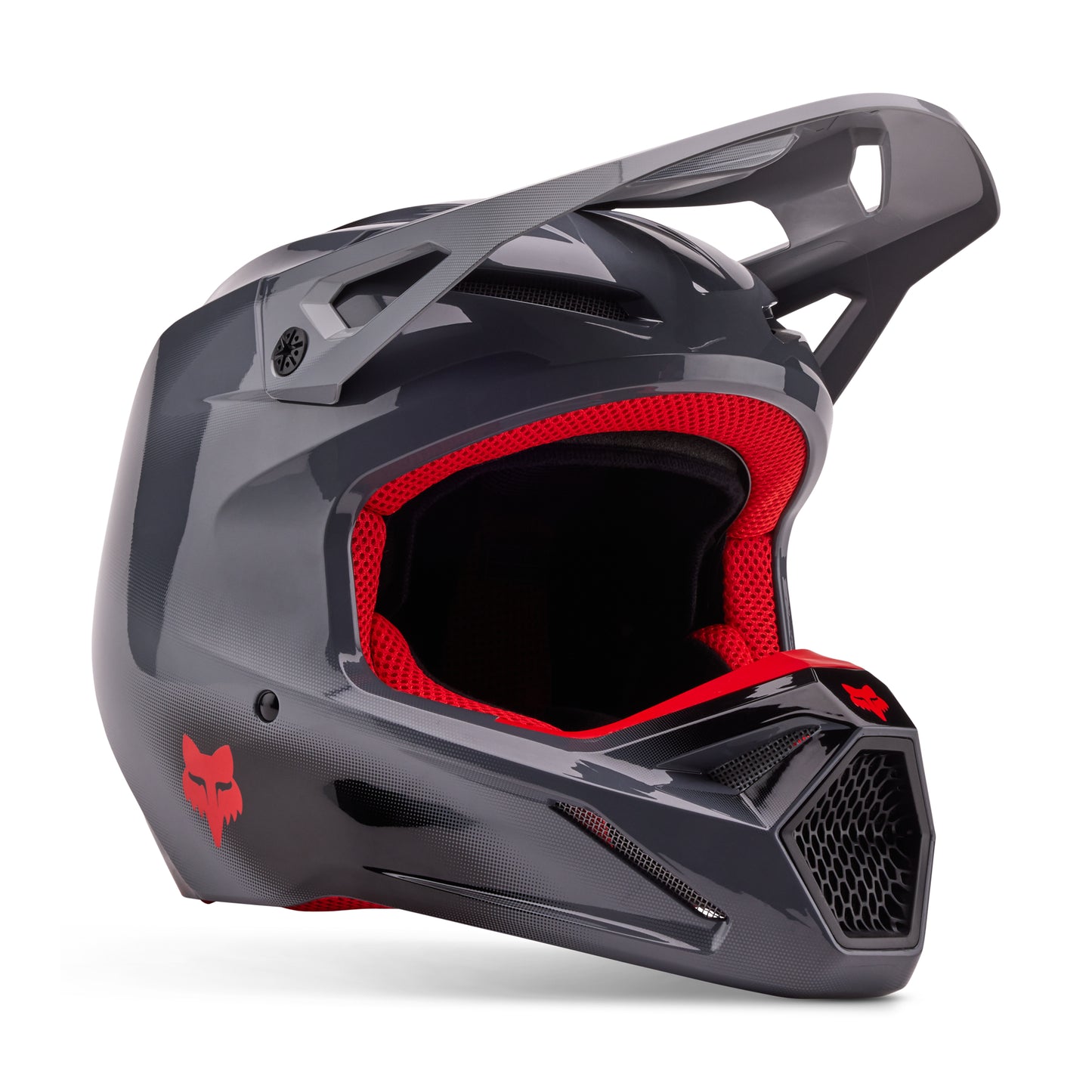 Fox MX24.5 V1 Interfere Helmet - Grey Red
