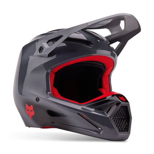Fox MX24.5 V1 Interfere Helmet - Grey Red