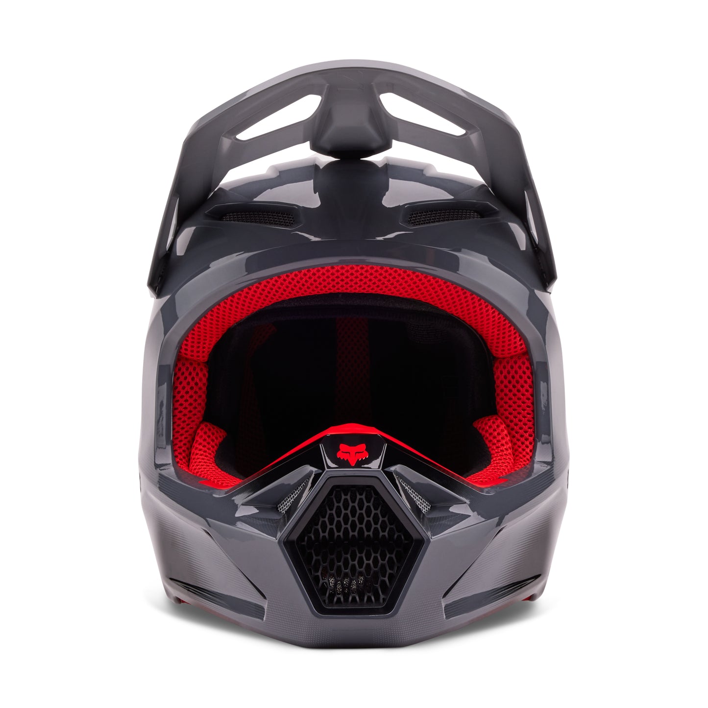 Fox MX24.5 V1 Interfere Helmet - Grey Red