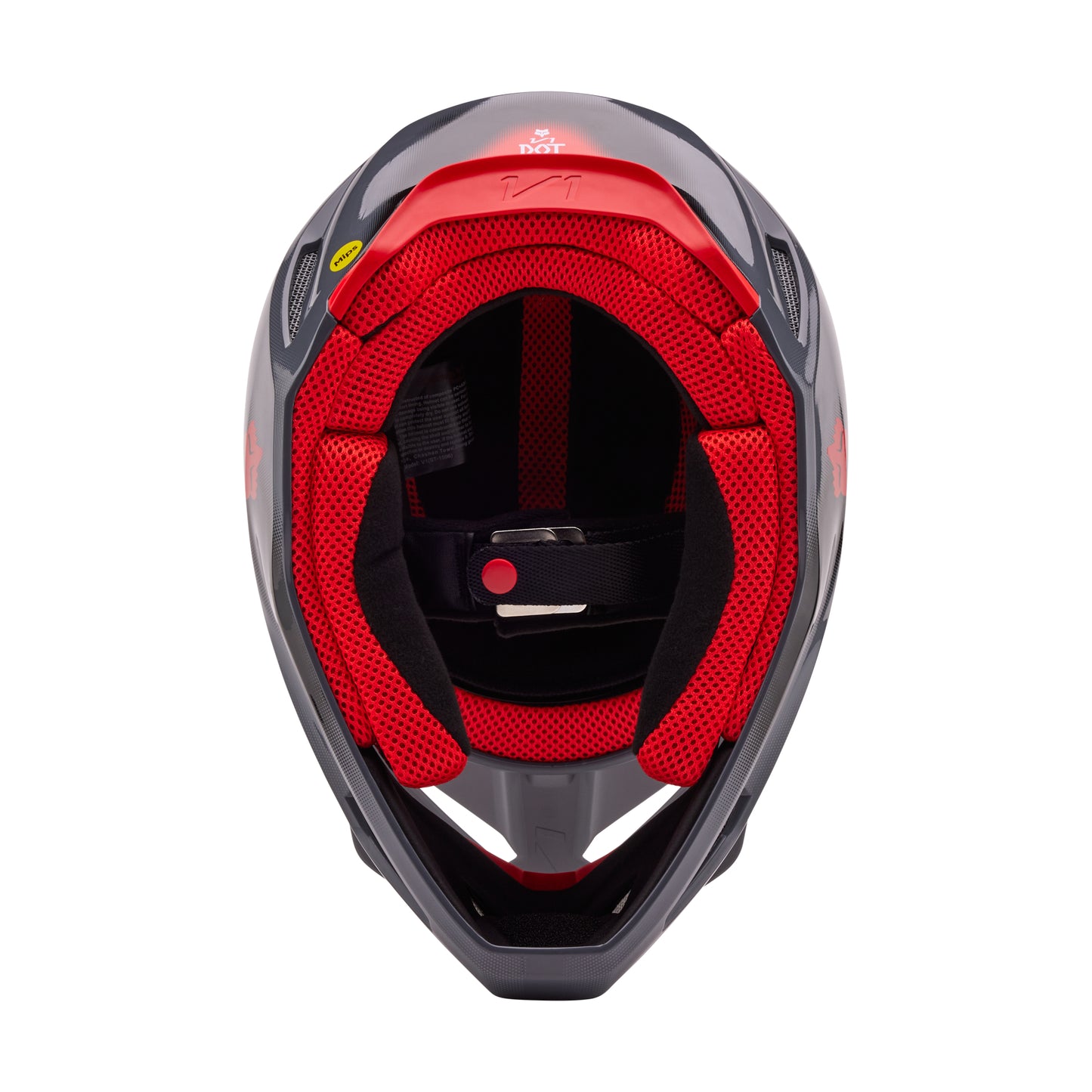Fox MX24.5 V1 Interfere Helmet - Grey Red