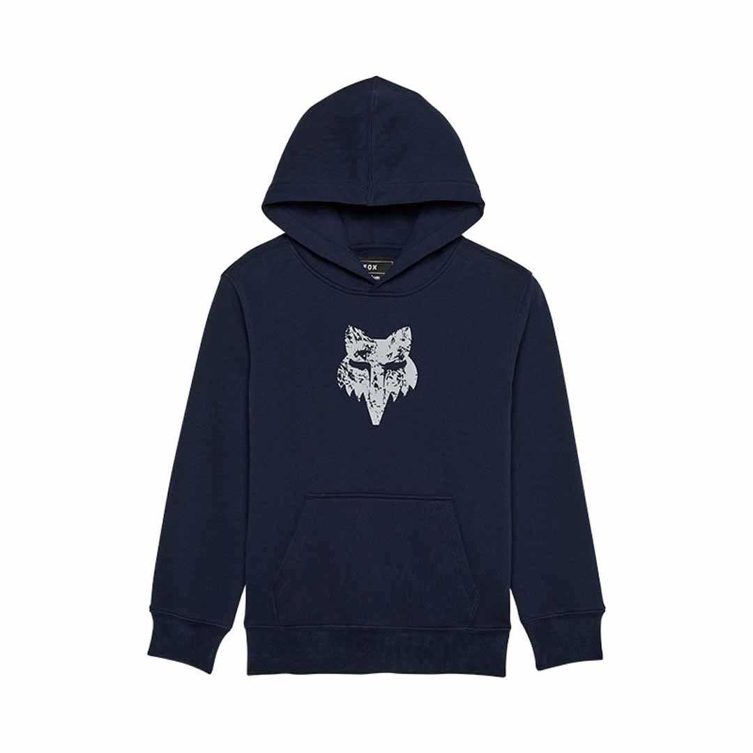 Fox Youth Image Skull Fleece Hoodie - Midnight Blue