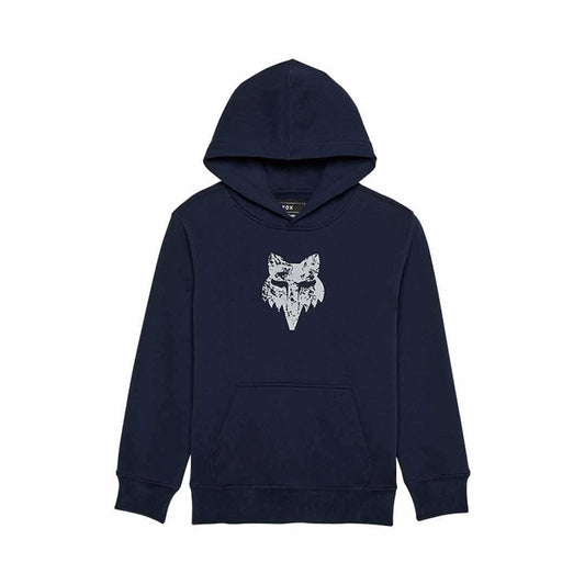 Fox Youth Image Skull Fleece Hoodie - Midnight Blue