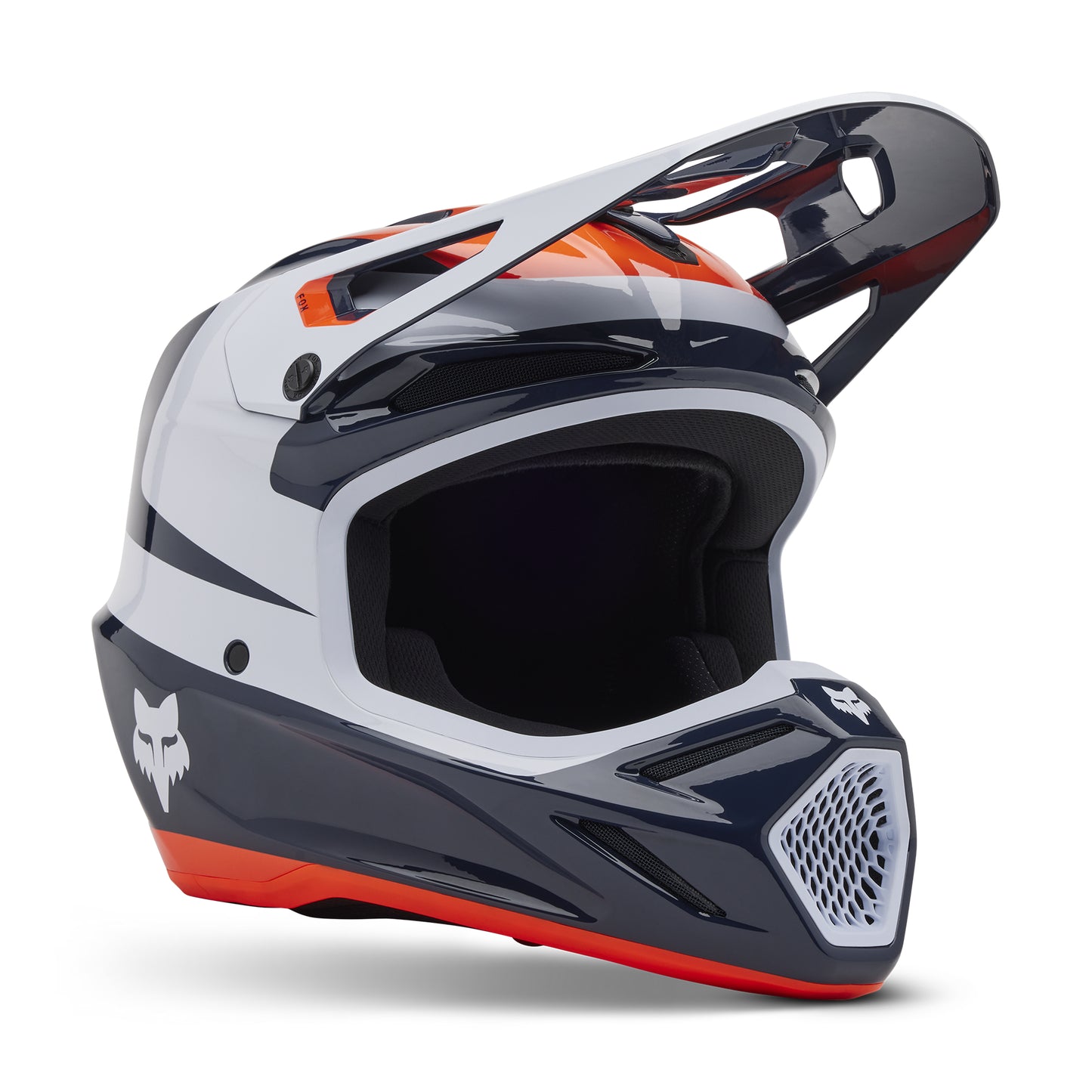 Fox MX25 V3 Divider Helmet - Navy Orange