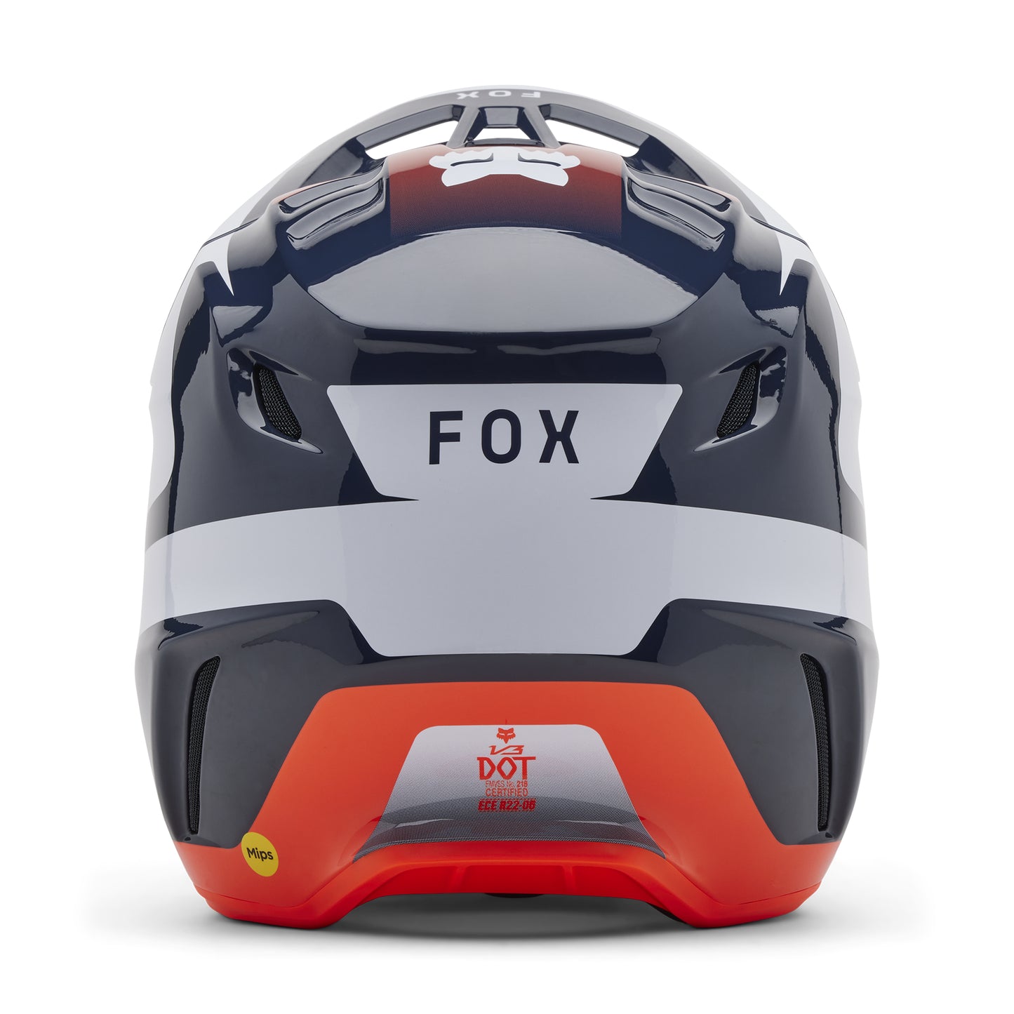 Fox MX25 V3 Divider Helmet - Navy Orange