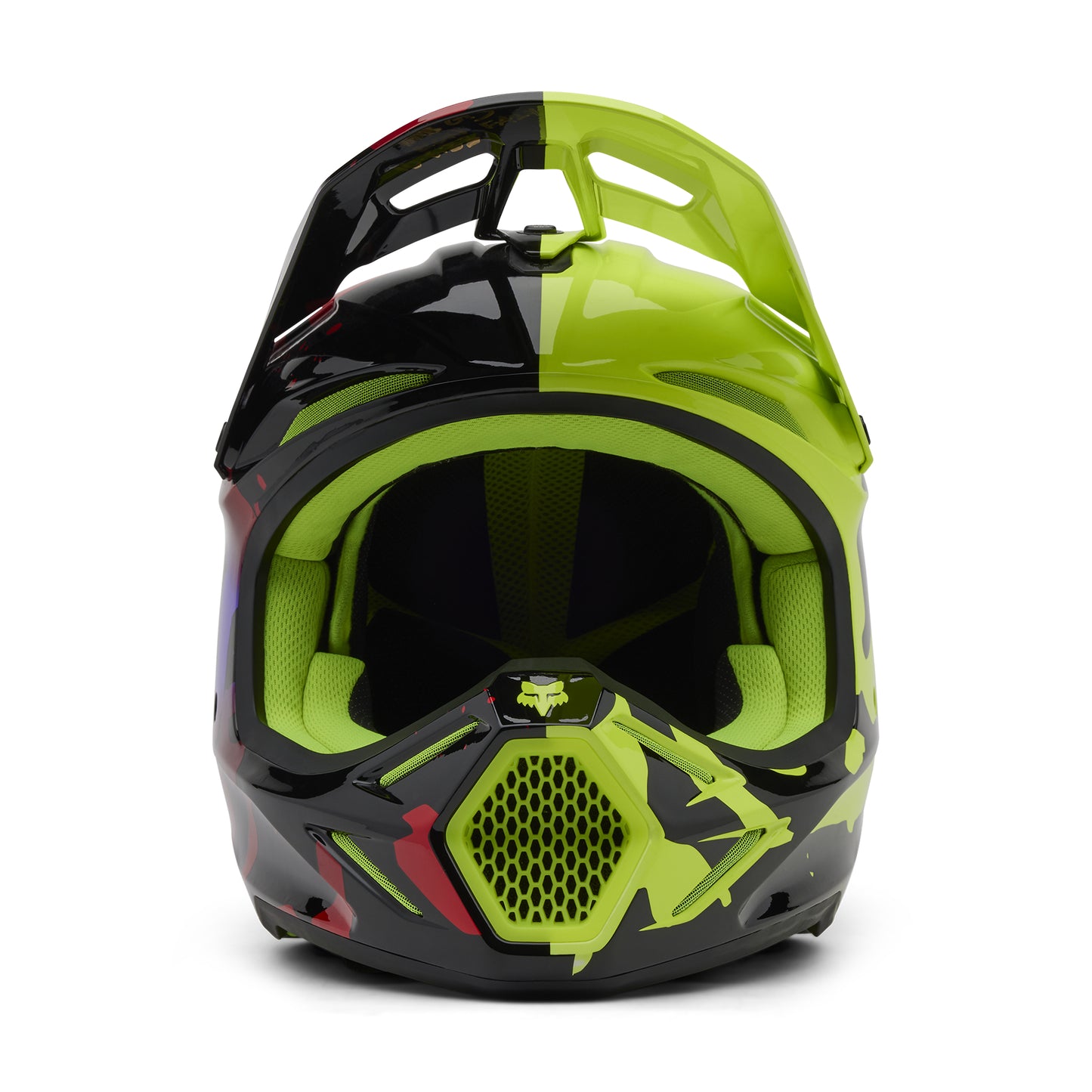Fox MX25 V3 Throttle Helmet - Black / Yellow