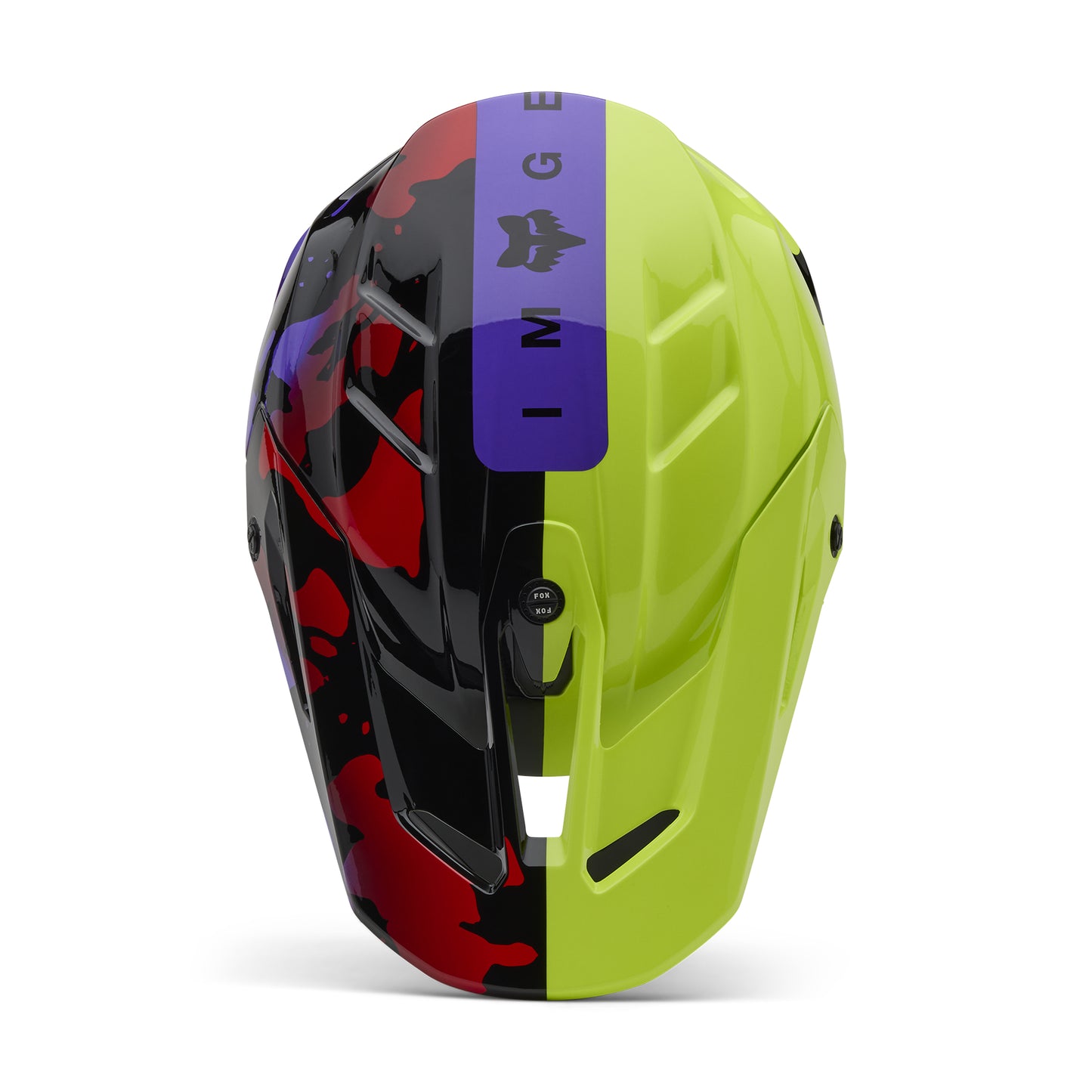Fox MX25 V3 Throttle Helmet - Black / Yellow